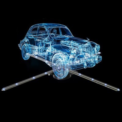 LED-mainosfani reaaliaikaisella hallinnolla